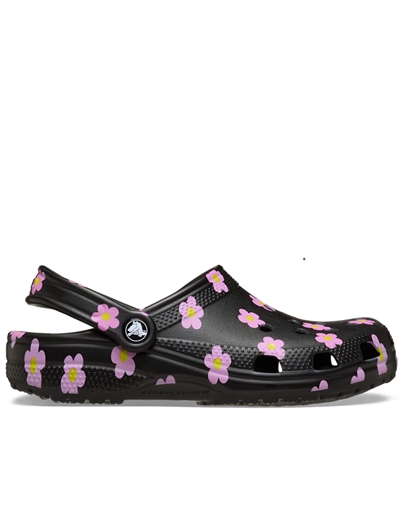 Crocs - Classic Flower Clog - Black 